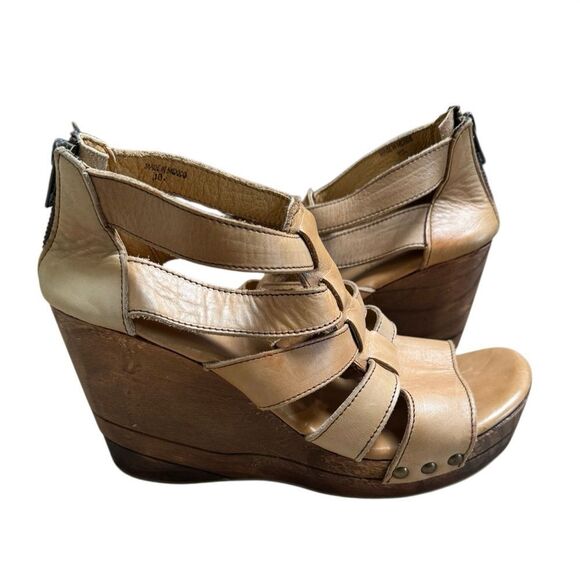 Bed Stu Shoes - Bed Stu Platform Strappy Wedge Sandals